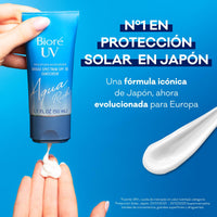 Bioré Biore SPF 50, Aqua Rich UV Watery Essence, Invisible High Protection, Hydrates With Hyaluronic Acid, No White Cast, Non Oily Sun Cream, Japanese Sunscreen, 50ml