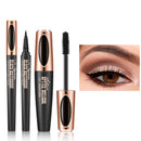 SPORTEON 4D Silk Fiber Mascara Waterproof, Luxuriously Longer, Thicker, Voluminous Eyelashes, Long-Lasting