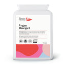 Troo Health Care Vegan Omega 3 Algal Oil 1332mg Per Serving - Provides 732mg Omegas Including a Minimum of 400mg DHA & 200mg EPA - Sustainable Plant Source Omega Oil Softgels - 90 Capsules - UK Made