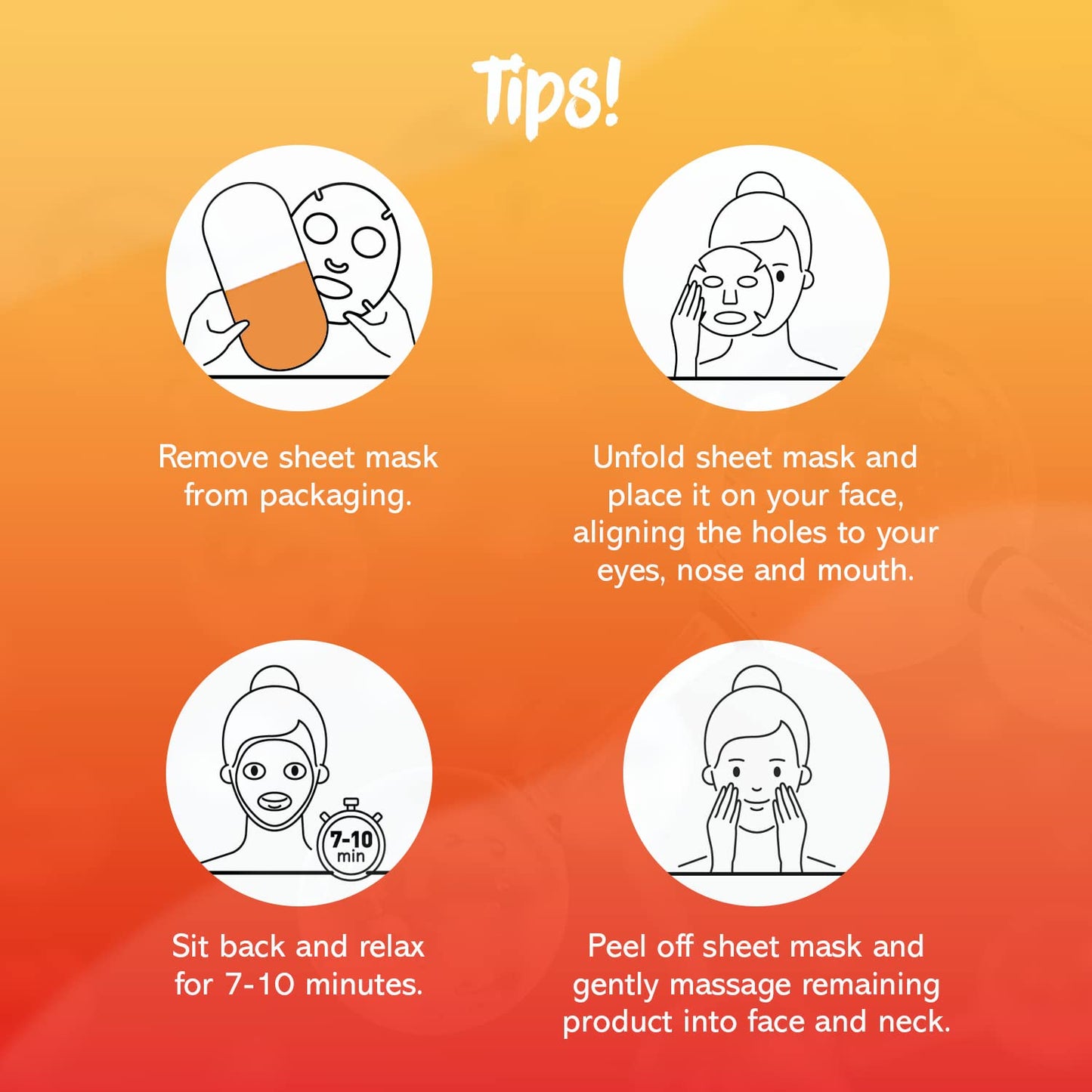 7th Heaven Nutriactive Vitamin C Sheet Masks Multipack (Pack of 5). Brightening Face Mask Set with Amino Acids. Vit C Serum Sheet Face Masks. Vegan Skin Care Set - Genuine 7th Heaven Face Masks