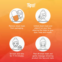 7th Heaven Nutriactive Vitamin C Sheet Masks Multipack (Pack of 5). Brightening Face Mask Set with Amino Acids. Vit C Serum Sheet Face Masks. Vegan Skin Care Set - Genuine 7th Heaven Face Masks