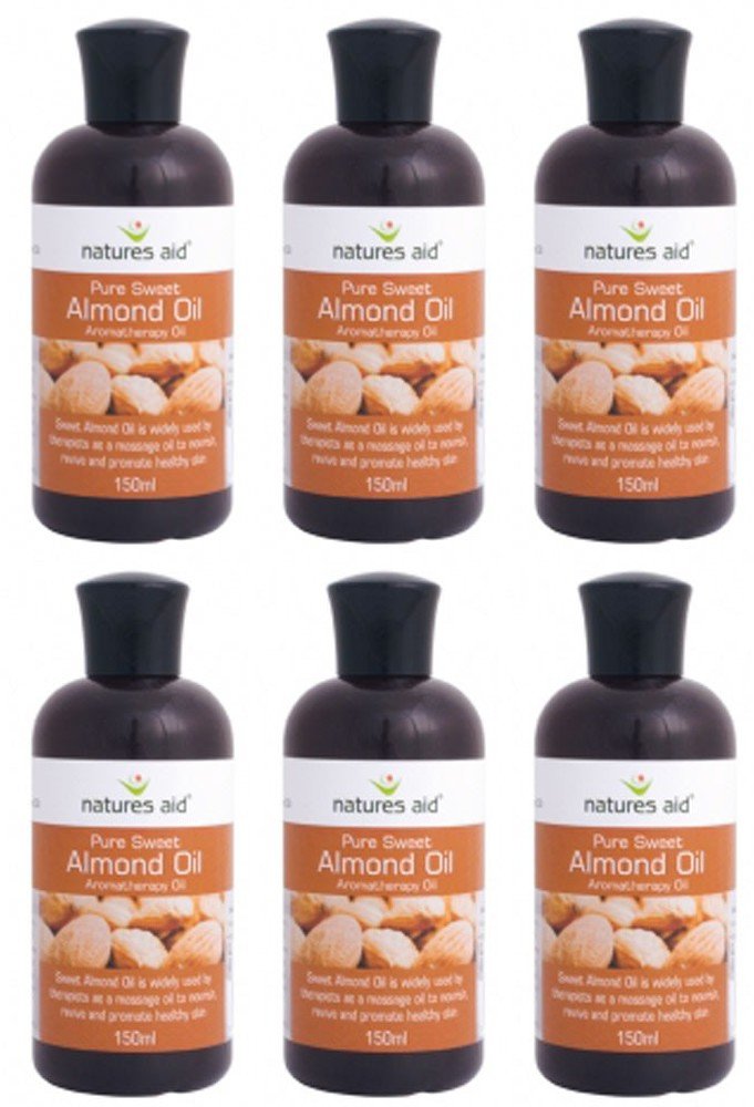 (6 Pack) - Natures Aid - Almond Oil | 150ml | 6 Pack Bundle