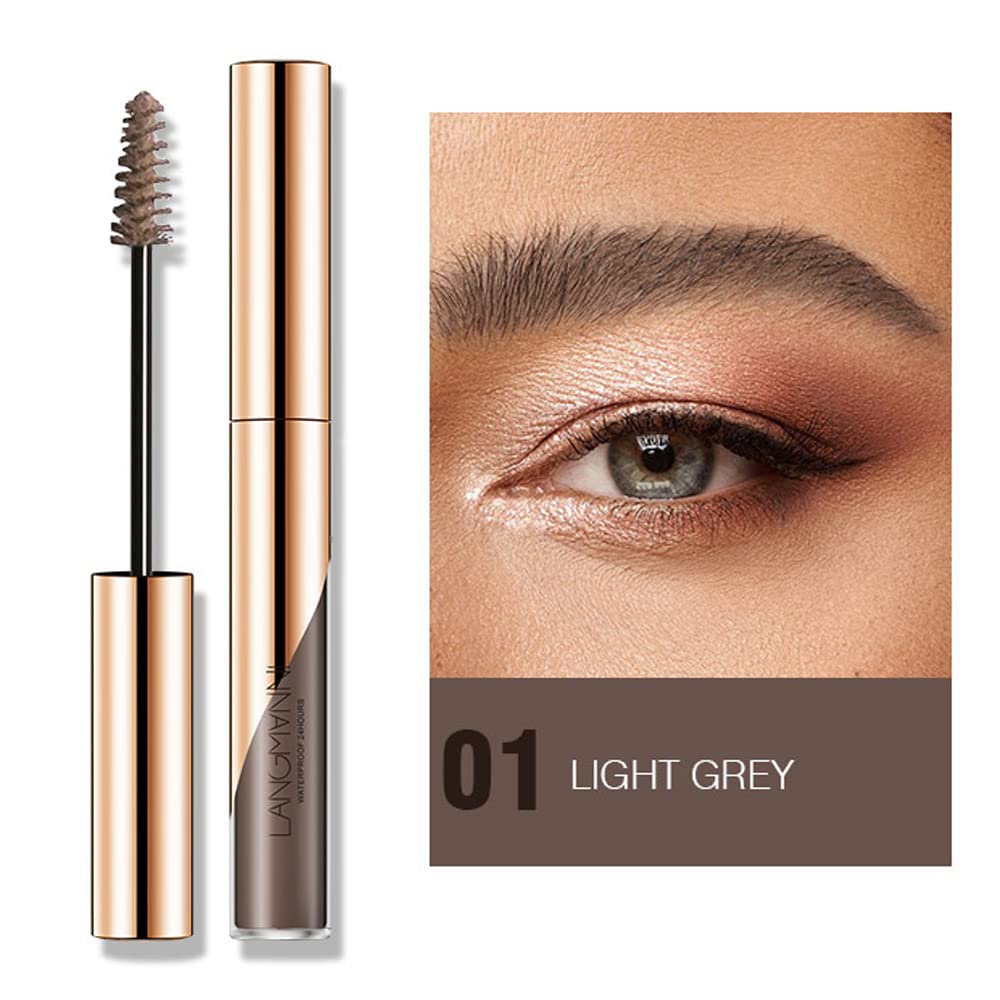 ZDHSOY Eyebrow Gel, Eyebrow Dye/Eyebrow Tint/Semi-Permanent Eyebrow Gel Tattoo Brow Waterproof Sweat-proof,Fast Drying,Brow Gel (Light Grey)