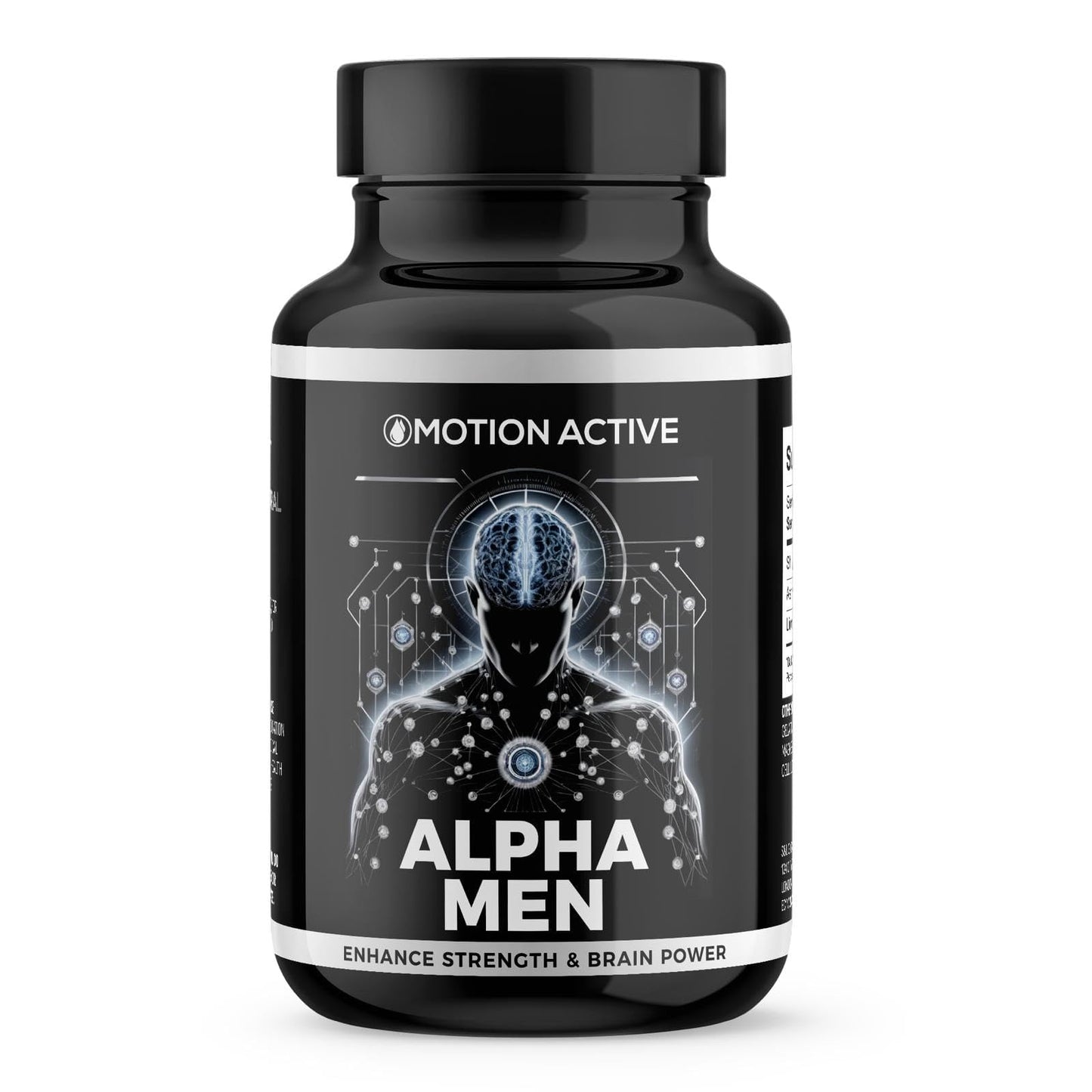 Alpha Men: Shilajit, Ashwagandha & Lion's Mane Capsules 1800mg for Peak Physical and Cognitive Performance. Premium Brain, Energy & Mood Support Blend 1800mg