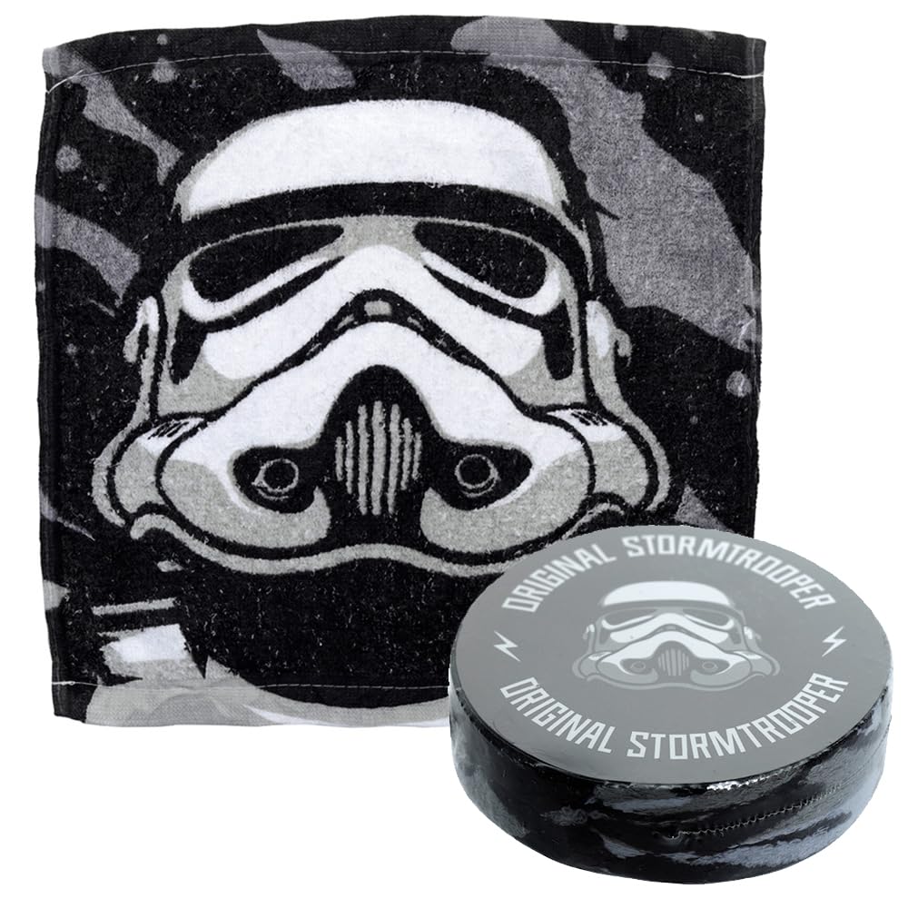 Puckator The Original Stormtrooper Compressed Travel Towel - Backpacking Traveling Essentials Essential - Hangover Kit Holiday Travel Camping Must Haves Accessories Mini Face Expandable Towel Towels