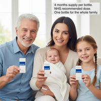 Provitavit Vitamin D Drops - NHS Recommended Level of Vitamin D - 10 microgram (400IU) – Babies, Children and Adults - Supports Healthy Bones, Teeth and Immune System. Sugar Free, Vegetarian, Halal, UK Made.