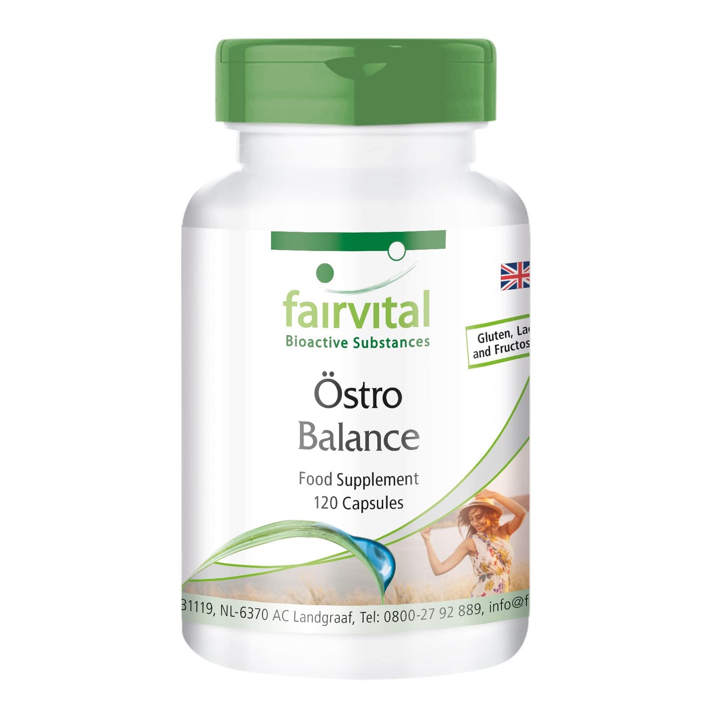 fairvital Fairvital | Oestro Balance - HIGH DOSAGE - 120 capsules - soybean isoflavones (genistin, daidzin, glycitein) with vitamin E