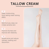 L0famy Beef Tallow Skin Care Cream, Natural Beef Tallow Moisturizer, Deeply Nourishing Organic Grass Fed Tallow Balm, Hydrating Tallow Balm with Raw Honey, for Face & Body, Moisturizing Skin Care Cream