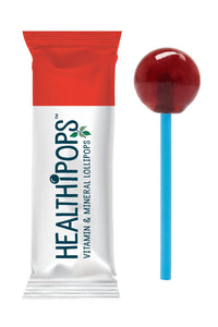 Healthipops Vitamin & Mineral Lollipops Ear Popper Stopper Suitable for Ages 4+ with Added Soothing Botanicals, Chamomile, Peppermint Leaf and Marshmallow Root, Strawberry Flavour 8 Lollipops