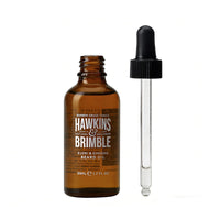 Hawkins & Brimble - Beard Oil for Men, 50ml - Promotes Beard Growth Oil for Grooming, Styling, Softener, Repair and Nourishing - Argan and Olive oil - Beard Care Routine with Shea Butter and Vitamin E