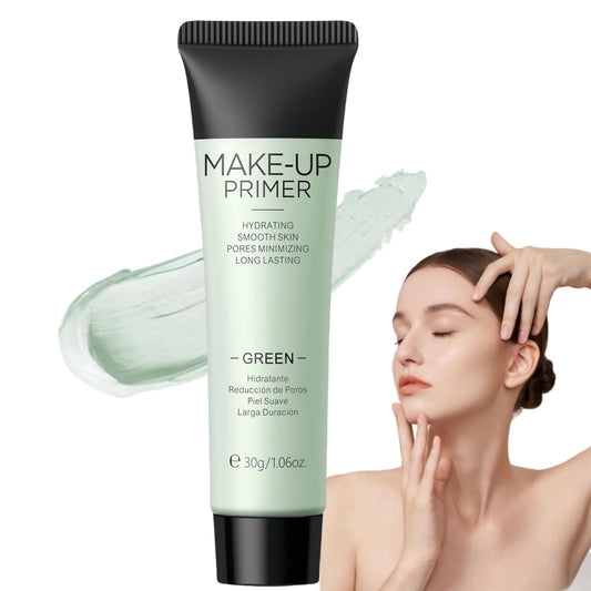 SingHao Green Colour Corrector Primer Makeup,Anti-redness Face Primer,Adjusting Face Primer,Green Color Correcting Fa/ce Pri/mer,Hydrating & Long-Lasting Colour Corrector for Camouflaging Discolouration