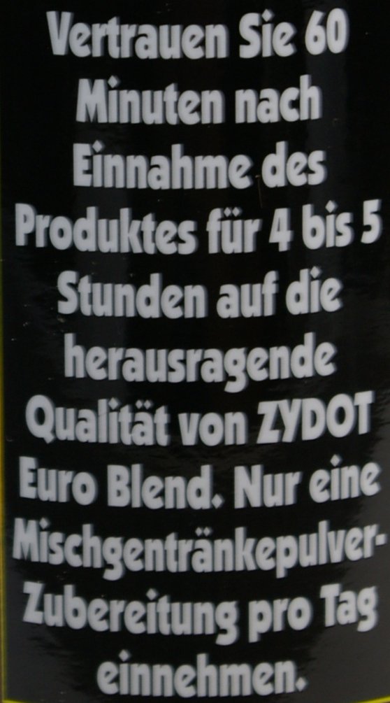 Zydot Euro Blend Detox Drink Mix Wild Cherry Flavour