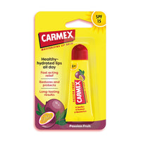 Carmex Passion Fruit Lip Balm Tube | SPF 15 For Sun Protection | Soothes And Repairs Dry, Cracked Lips | Intensely Hydrating Winter Lip Care Formula (10 g)
