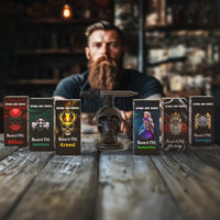 Beard and Bones Beard & Bones 60ml Beard Oil for Men | Nut Free | Glass Skull (Billion)