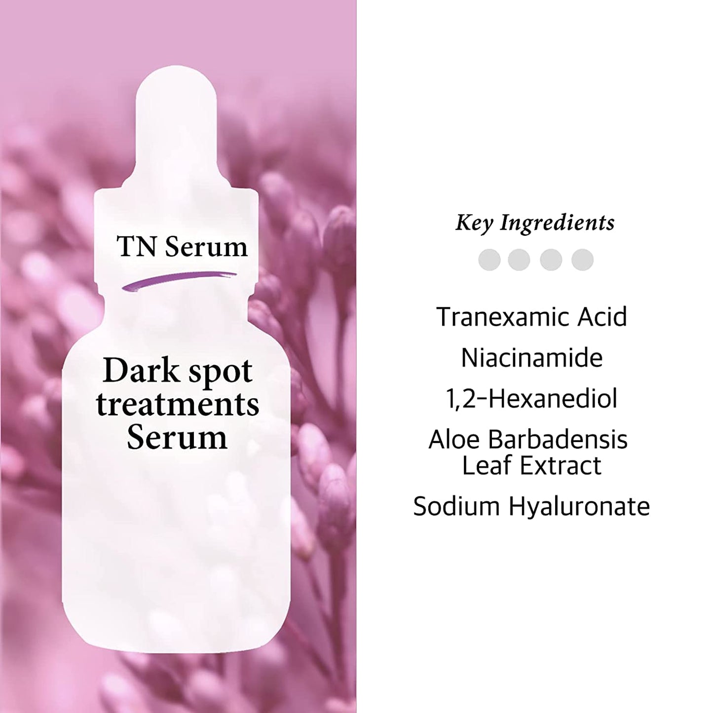 Tranexamic Acid 5% Serum with Niacinamide 5% for Face/Neck - Helps to Reduce the Look of Hyper-Pigmentation, Discoloration, Dark Spots, Remover Melasma (30ml 1 fl.oz.) for Cos de baha