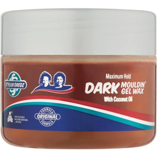 Generic Styliin Dredz Dark Mouldin' Gel Wax With Coconut Oil Maximum Hold (250ml)
