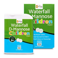 sc nutra Waterfall D-Mannose for Children Melts (Melt in the Mouth Tablets) for Kids – Suitable for Boys & Girls 3+ | 250mg Melts – 100 Count - Original (No Flavour)