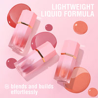 KTouler 3 Pcs Blush Stick Blush Makeup,Lightweight, Cream Blush Long Lasting Moisturizing,Liquid Blush Beauty Wand for Women(#101,#103,#107)