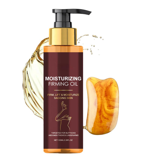 Magic Luxury Body Oil-Glow Remedy Oil-Magic Body Firming Oil-Lifting Body Moisturizer-Enhances Elasticity & Radiance-Holiday Essentials Skincare Routine for Women-100ML with A Gua Sha Board