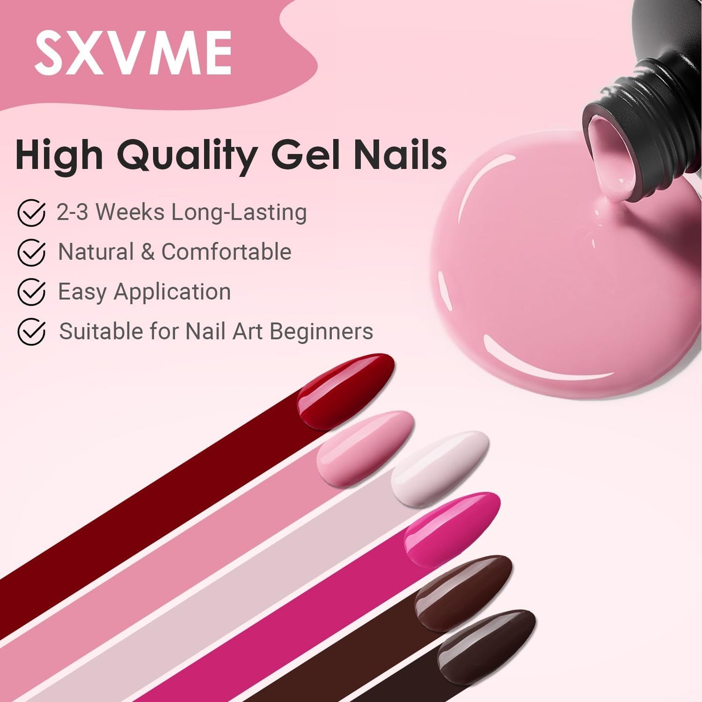 SXVME Pastel Lavender Purple Press On Nails Short Oval, Glossy Short False Nails Almond, Salon Quality Manicure, Reusable Soft Gel Fake Nails for Women Everyday Wear, 24 Pcs