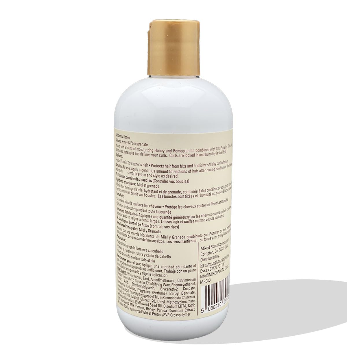 Mixed Roots Curl Control Lotion Honey & Pomegranate – Lightweight Leave‑In Styling Lotion with Jojoba, Wheat & Silk Proteins – Defines, Detangles & Hydrates Curls – Paraben‑Free, 355 ml
