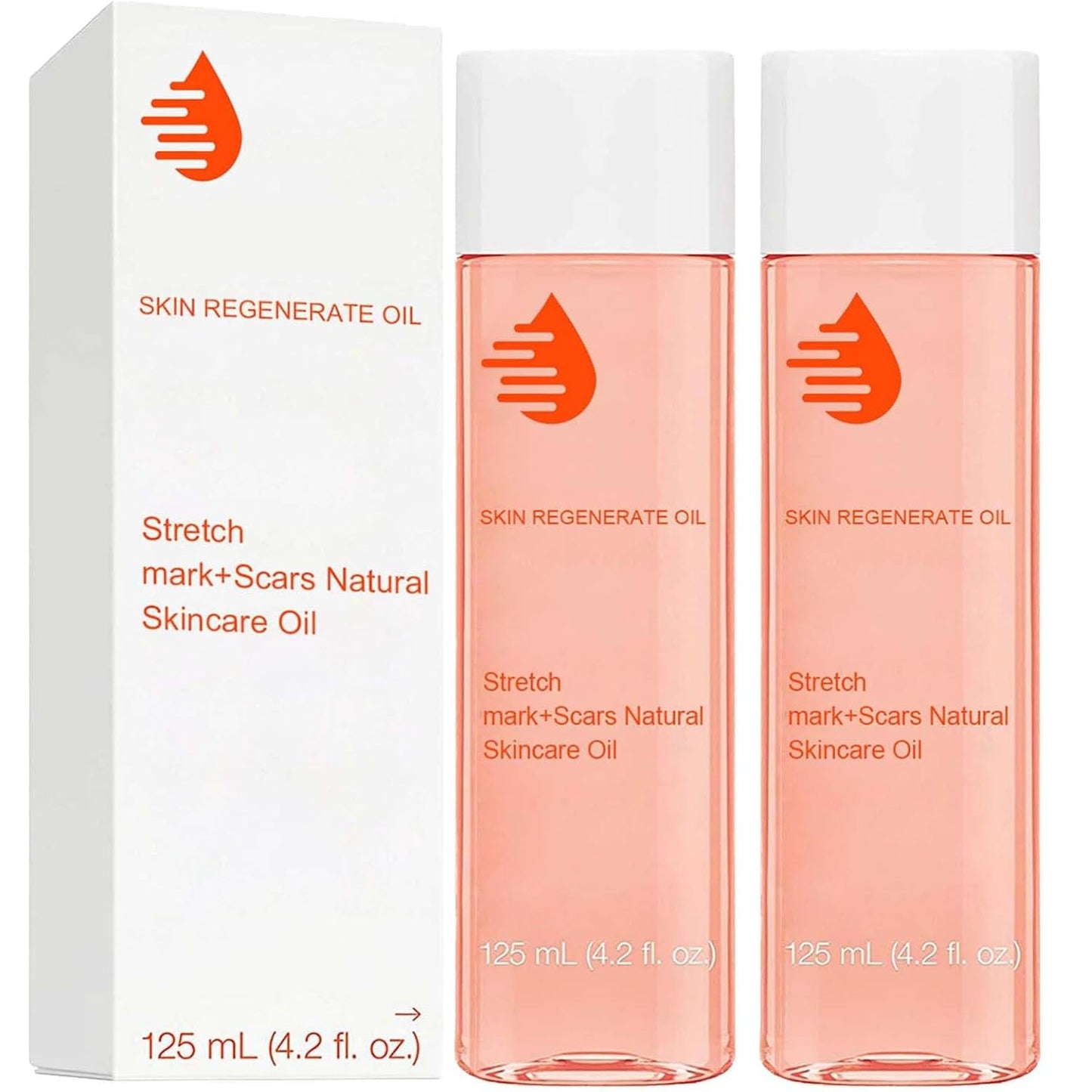 Natrcollor 2 PCS Stretch-Mark Scar Treatment Oil, Collagen Boosting Firming & Lifting Skincare for Women. Helps Remove Stretch Marks & Scars, 250 ml