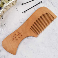 Azeeda 'Ocean Waves' Wooden Comb (HA00023608)