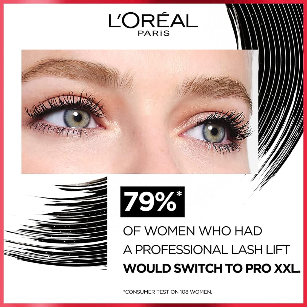 L'ORÉAL 3 x L'Oreal Paris Pro XXL Lift 2 Step Mascara - Black