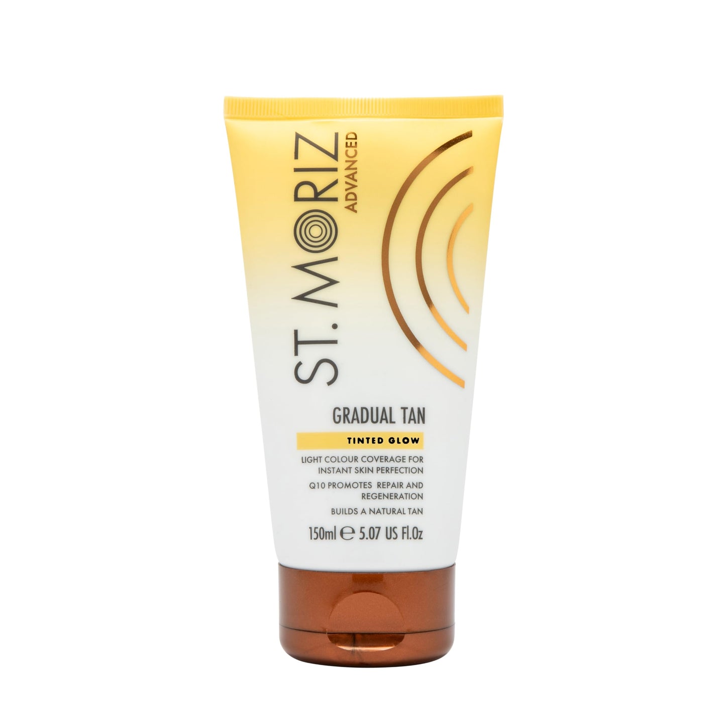 ST. MORIZ St. Moriz Advanced Tinted Gradual Tanning Lotion | Hydrating Gradual Tan Moisturiser with Anti-Ageing Q10 & Light Colour Coverage | Builds up a Natural Glow in 1 to 3 Applications | Vegan | 150ml