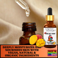 KMY Tropical Mango Yoni Oil – Premium Aromatic Body & Sensitive Area Moisturizer. Targeted Relief for Thigh Chafing and Dryness. Food-Grade, PH-Balanced Vegan Skincare [30ml]