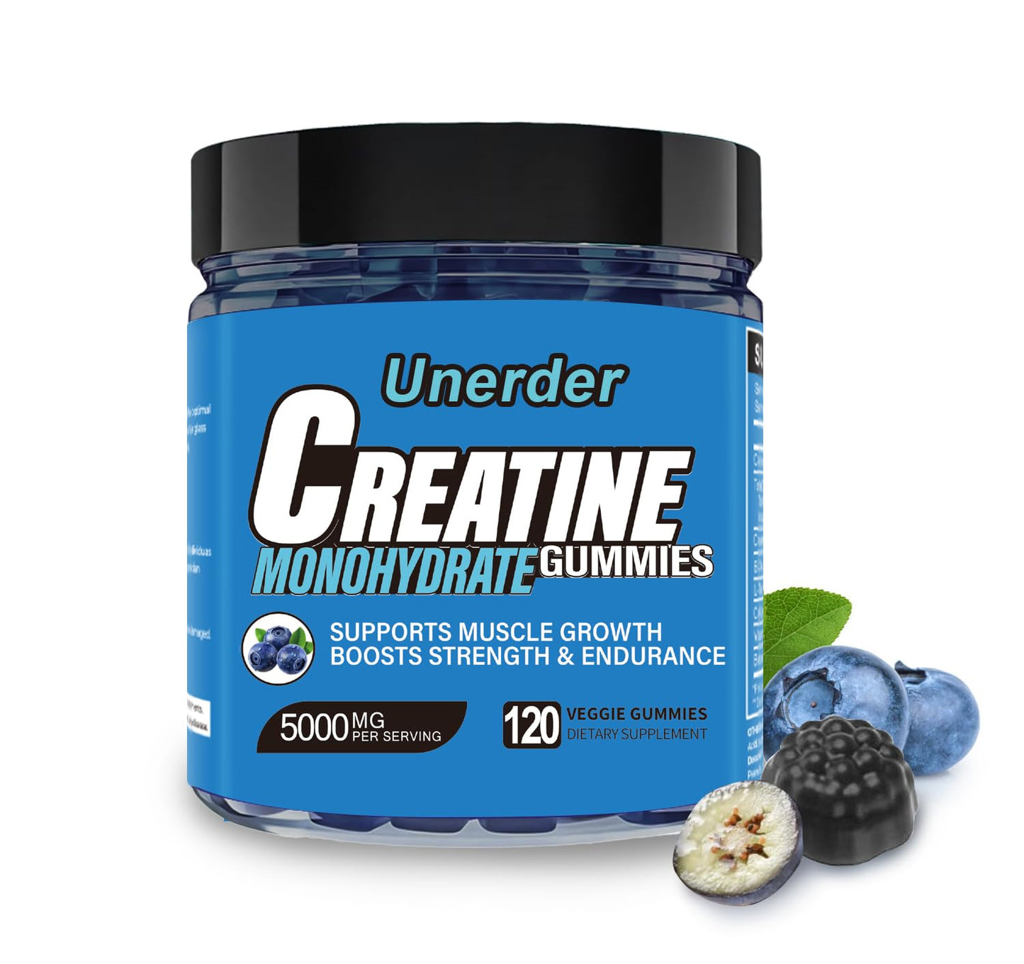 Unerder Magnesium Glycinate Gummies - 400mg High Absorption Formula for Sleep, Stress Relief & Muscle Health - Mixed Berry Flavor, Non-GMO, 60-Day Supply for Adults