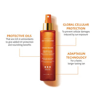 Institut Esthederm Adaptasun Protective Tanning Oil, Very High Sun Protection for Hair & Body 150ml