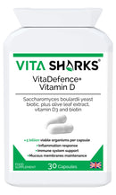 VitaDefence+ Vitamin D Complex - Immune Defence Boosting Formula | Biotin to Support Healthy Blood, Calcium, Bones, Muscle, Teeth & Organs | Saccharomyces boulardii Yeast