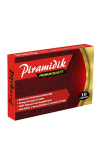 PIRAMIDIK Ultra Strong NEW Piramidik - (10 Pack) New & Effective 700mg Ginseng & MACA Complex Herbal Supplement for Men - Performance, Energy, Stamina & Endurance, 100% Natural