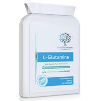 swiss bioenergetics L-Glutamine 500mg 90 Capsules - Pure Amino Acid with no fillers or Binders - Suitable for Vegetarians and Vegans – Exclusively Manufactured in The UK