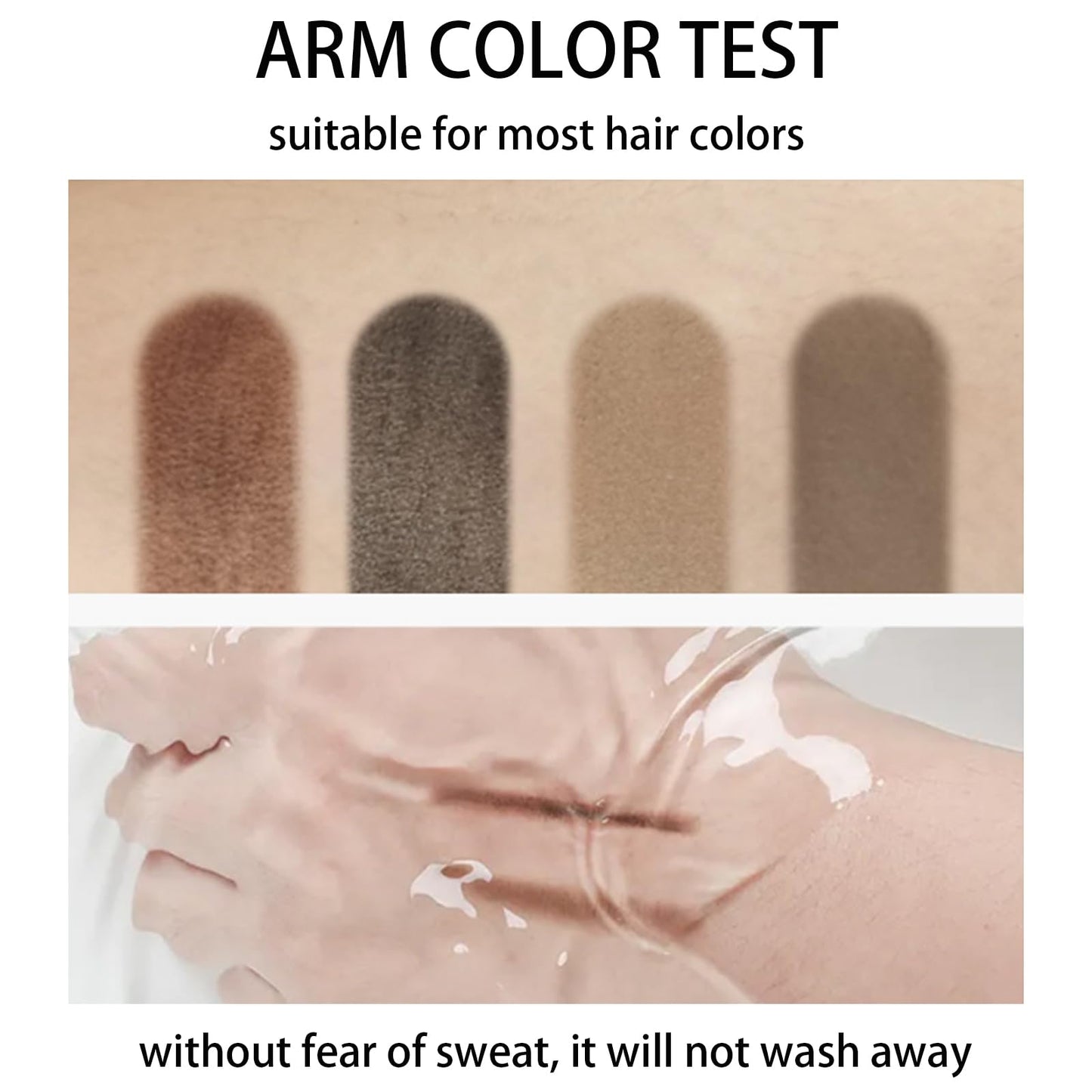 Root Cover Up Powder Natural, Hairline Powder Waterproof, Root Touch Up Powders Instantly, Hair Concealer For Women And Men, Grey Hair Cover Up Makeup Sweatproof (Black)