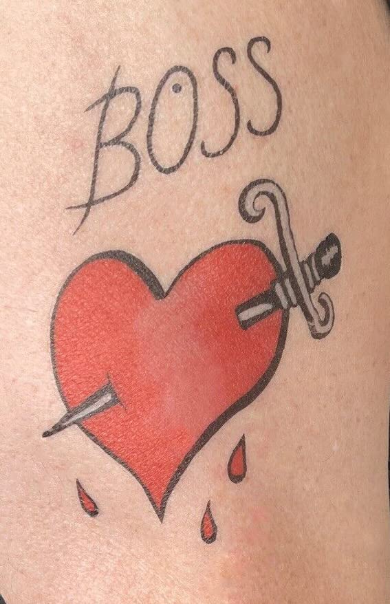 Top Tats The Rocky Horror Show Temporary Tattoos FANCY DRESS Frank N Furter BOSS Halloween Costume Tattoos