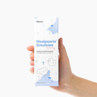 Dermz Healpsorin Baby Eczema & Cradle Cap Emulsion Treatment: Calendula, Comfrey Root, Sweet Almond & Watermelon - Gentle Baby Bath Emulsion Fights Bacteria & Restores Moisture Barrier