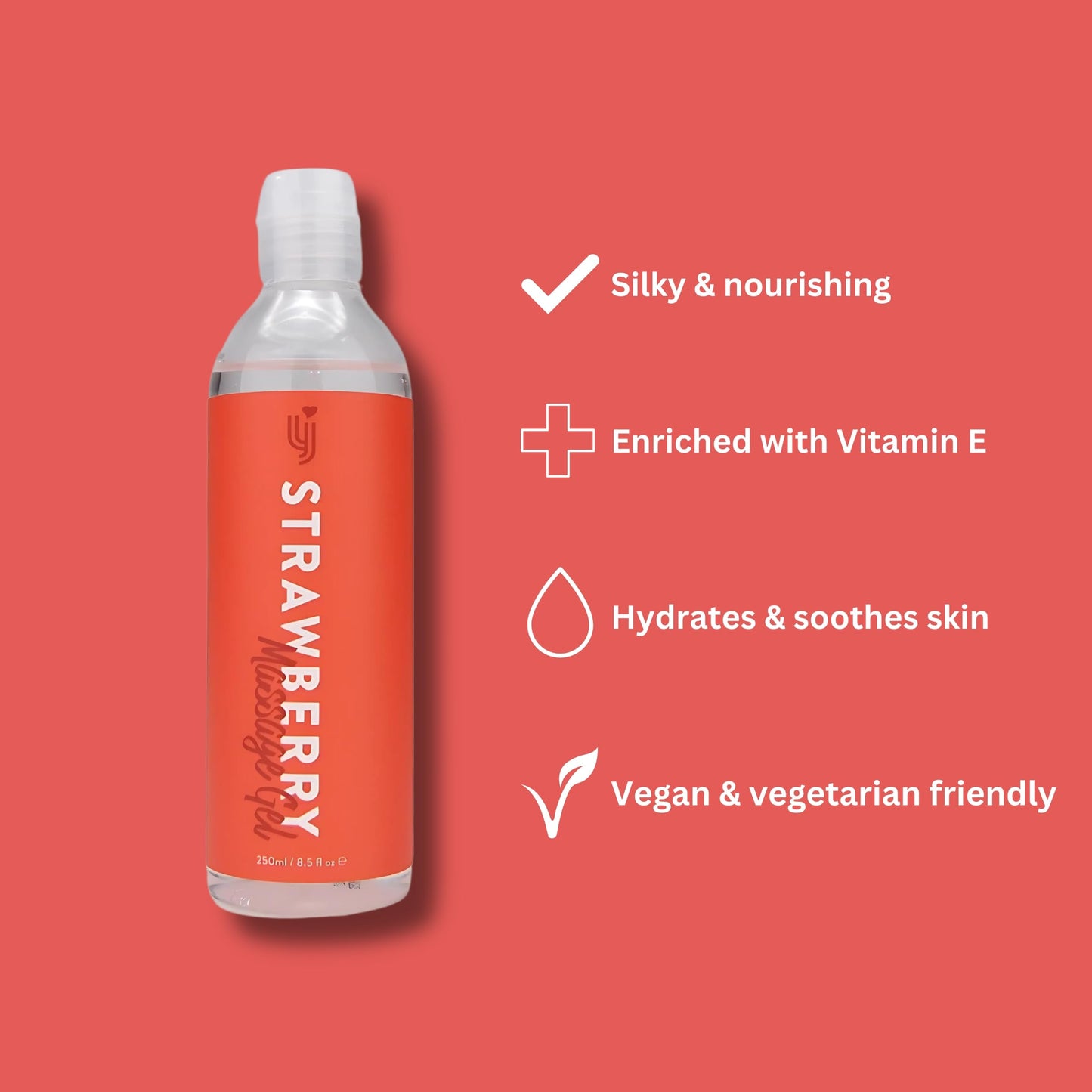Loving Joy Strawberry Massage Oil, Edible Massage Oil, Warming Strawberry Body Oil, Wellness & Massage, Massage Oil Bottle (250ml Massage Oil), Aromatherapy Oil