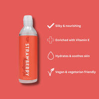 Loving Joy Strawberry Massage Oil, Edible Massage Oil, Warming Strawberry Body Oil, Wellness & Massage, Massage Oil Bottle (250ml Massage Oil), Aromatherapy Oil