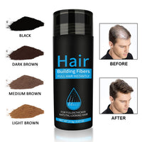 Pegciz Professional Quality Hair Fibres, Hair Fibres Black for Thinning Hair, Instantly Conceals Hair Loss in 15 Sec, Hair Loss Concealer for Women and Men (Black)