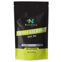 Nutrality Turkesterone Supplement 1000mg | Muscle Building, Recovery & Mood Boost | Strength Enhancer, Immune Support, Ajuga Turkestancia Extract |180 Day Supply Capsules, Vegan