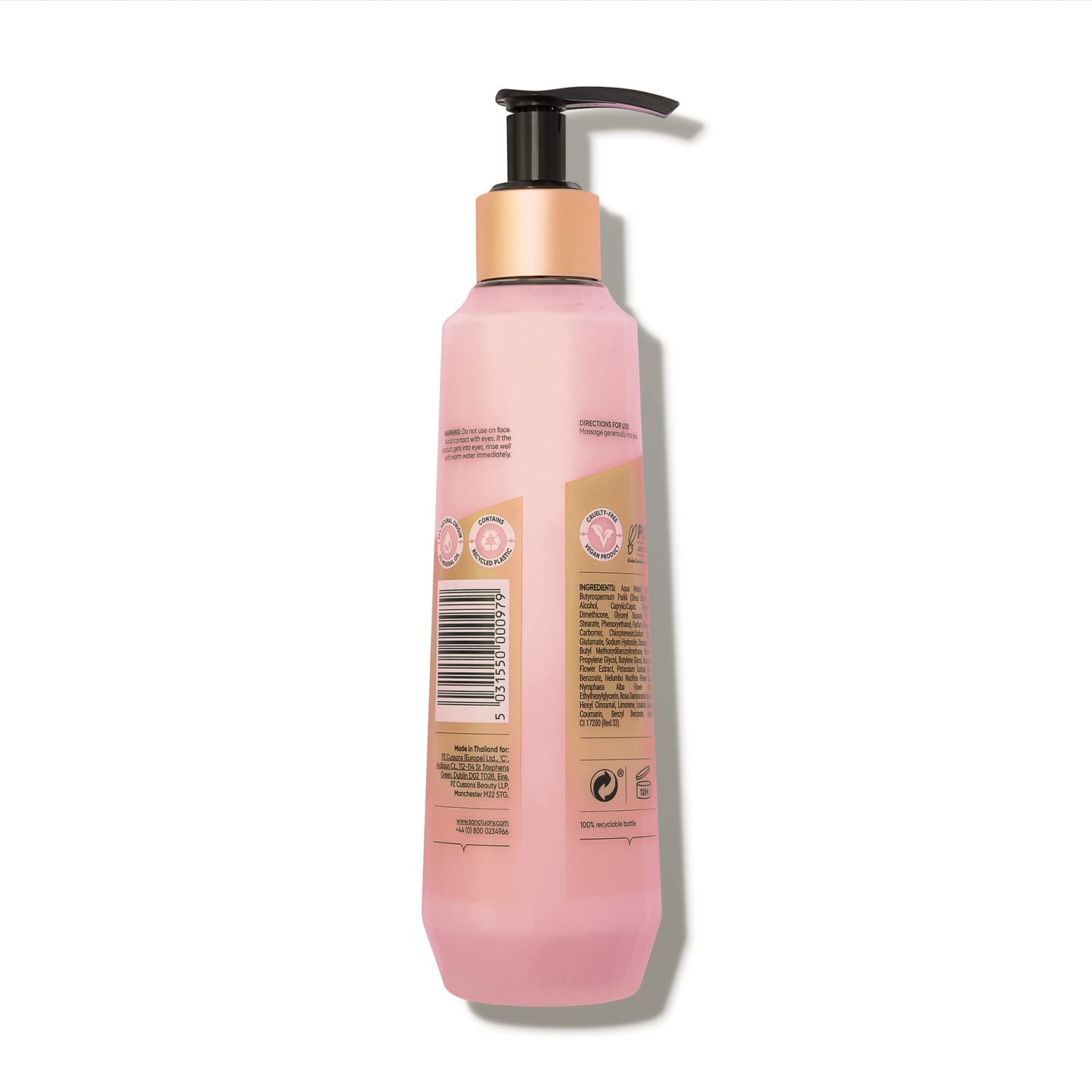 Sanctuary Spa Lily and Rose Body Lotion, Body Moisturiser, with Lotus Flower and Vitamin C, Vegan and Cruelty Free 250ml