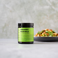 Erbology Organic Moringa Leaf Powder 90g - 45 Servings - Immunity Support - Rich in Calcium and Iron - Sustainably Sourced Straight from Farm in India - Small Batch - Vegan - GMO-Free