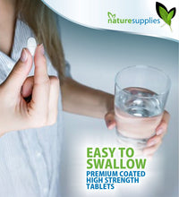 naturesupplies D-mannose Tablets 1000mg, 120 Pack - Vegan Friendly - Premium Coated High Strength Tablets - Naturesupplies