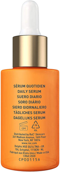 RoC - Multi Correxion Revive + Glow Vitamin C Daily Serum - Anti Wrinkle, Ageing and Skin Tone Treatment - Firming Moisturiser - 30ml