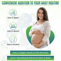 SigmaBiotics Pregnancy Plus Multivitamin for Women – 90 Tablets | Folic Acid, Iron, Vitamin D3, Omega-3 and Probiotic Blend - Prenatal Support Supplement for Mom’s Energy, Immunity, and Baby's Growth