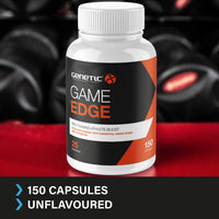 Genetic Engineered Supplements Concentration Supplement - Genetic Supplements - Game Edge - Pre-Workout Tablets - Brain Booster Supplements - Unflavoured - 150 Capsules