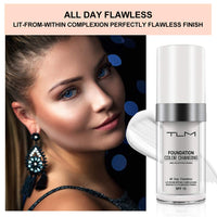 Generic 1 Pack TLM Flawless Colour Changing Warm Skin Tone Foundation,Naturally Blends Moisturizing Foundation Makeup,Long Lasting Waterproof Poreless Liquid Cover Concealer SPF 15 for Face Makeup