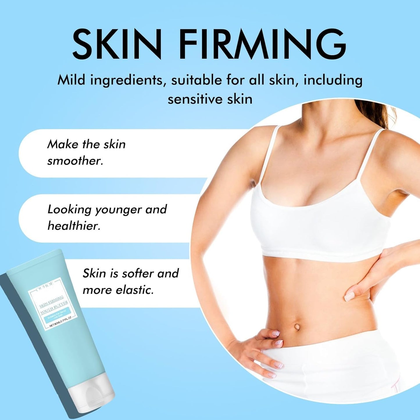 Generic Luxelift Skin Firming Youth Butter,Firming Cream for Loose Skin,Skin Firming Body Butter,80g Skin Firming Body Cream,Skin Firming Butter,Moisturizes Skin and Improves Fine Lines